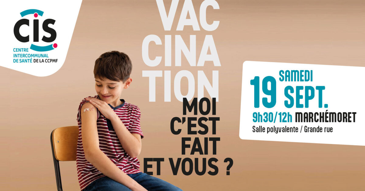 Affiche Vaccination pour le 19 septembre à Marchémoret