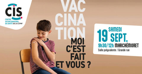 Affiche Vaccination pour le 19 septembre à Marchémoret